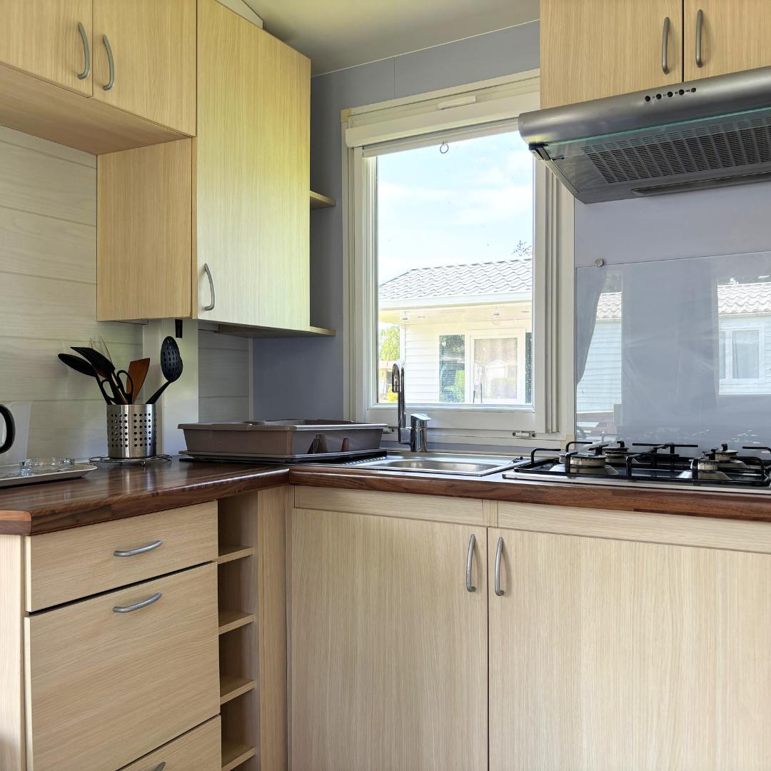 Cuisine mobil-home 2 chambres