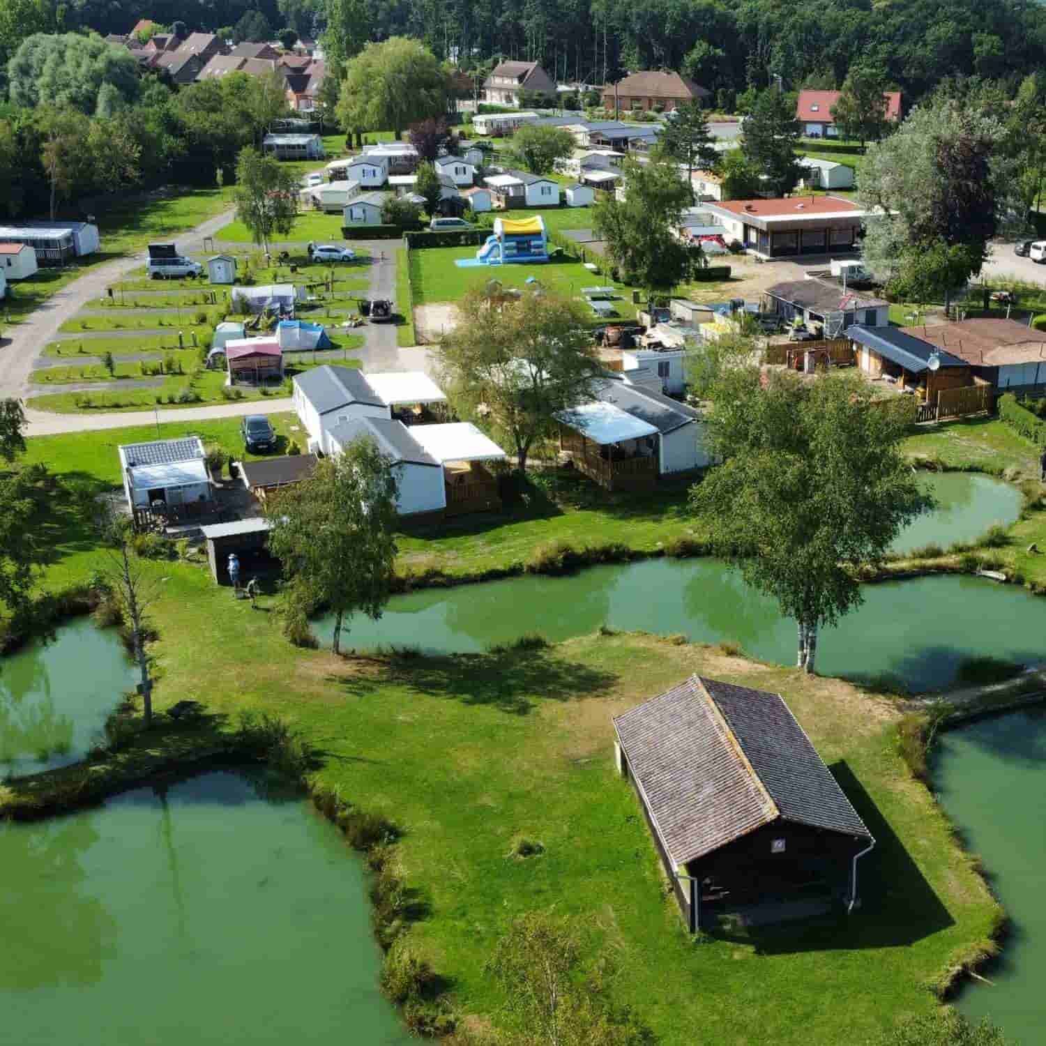 camping peche truite les étangs d'Helfaut 